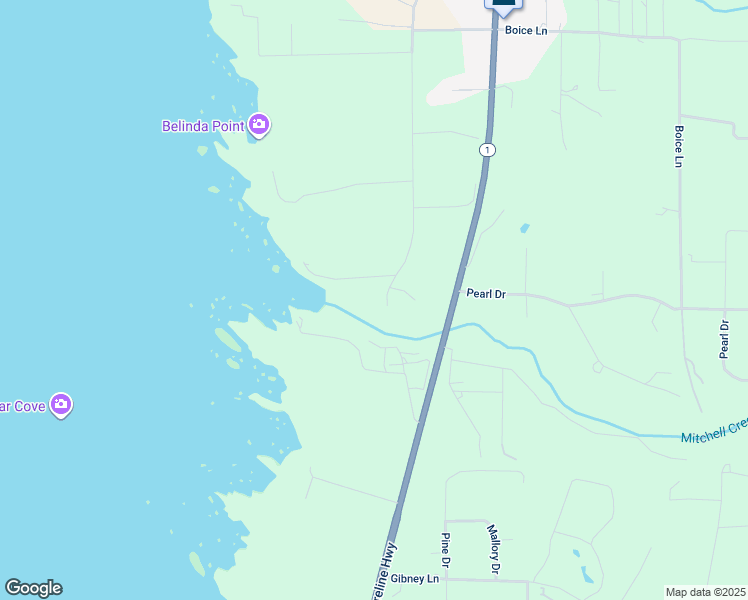 map of restaurants, bars, coffee shops, grocery stores, and more near 16920 Ocean Drive in Fort Bragg