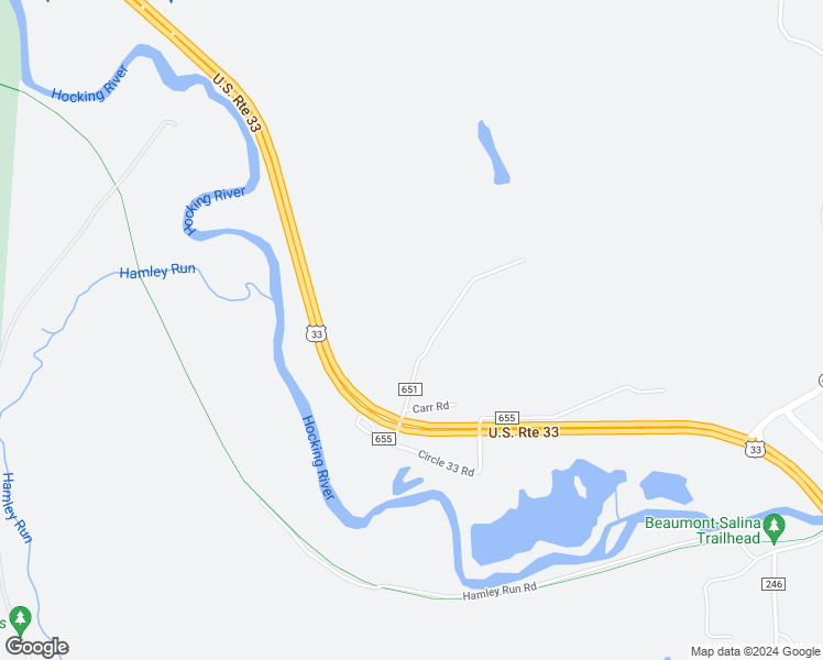 map of restaurants, bars, coffee shops, grocery stores, and more near 13117 Carr Road in Nelsonville