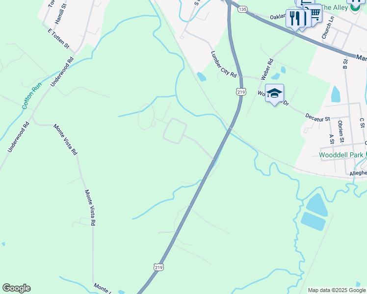 map of restaurants, bars, coffee shops, grocery stores, and more near 300 Pleasant Hill Circle in Oakland