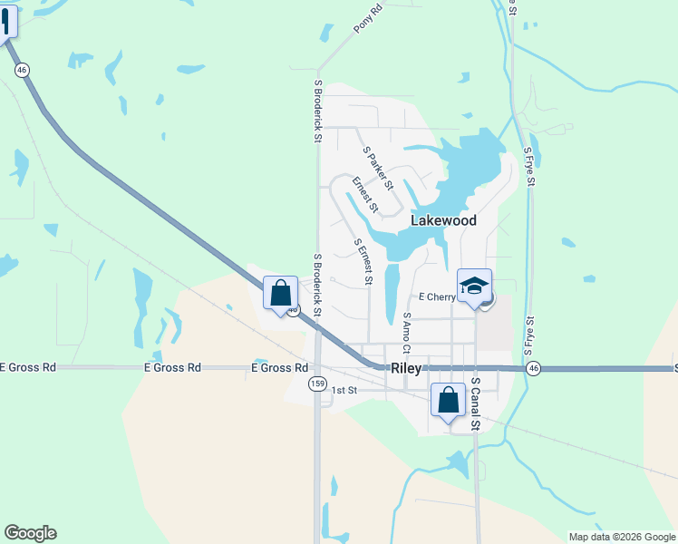 map of restaurants, bars, coffee shops, grocery stores, and more near 7364 East Beatrice Court in Terre Haute