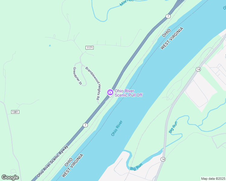 map of restaurants, bars, coffee shops, grocery stores, and more near Ohio River Scenic Byway in Marietta