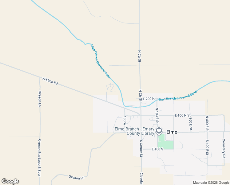 map of restaurants, bars, coffee shops, grocery stores, and more near 165 West 0250 North in Elmo