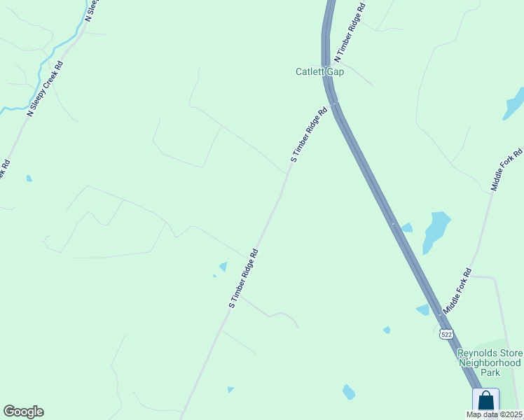 map of restaurants, bars, coffee shops, grocery stores, and more near 1779 South Timber Ridge Road in Cross Junction