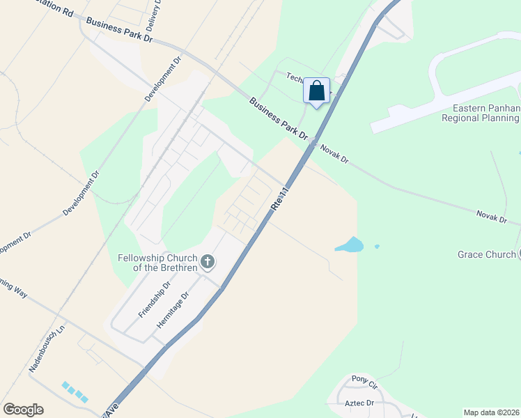 map of restaurants, bars, coffee shops, grocery stores, and more near Eminence Drive in Inwood