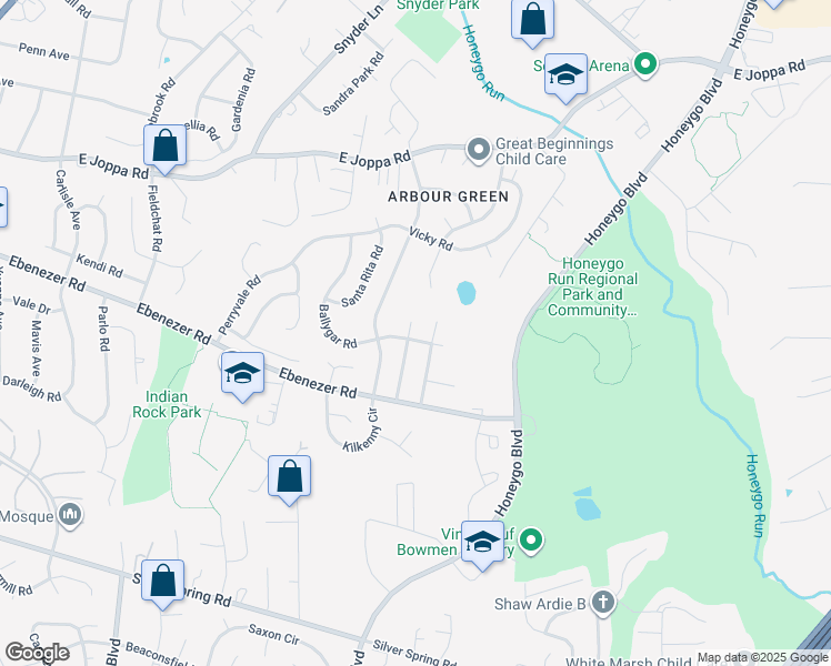 map of restaurants, bars, coffee shops, grocery stores, and more near 9101 Transoms Road in Nottingham