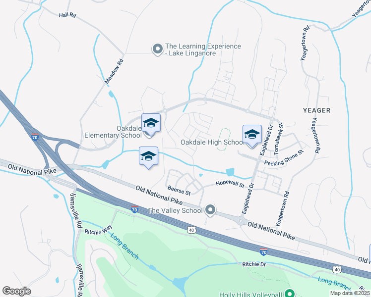 map of restaurants, bars, coffee shops, grocery stores, and more near 5859 Oakdale Village Rd in Ijamsville