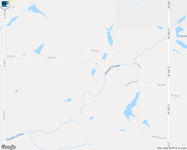 map of restaurants, bars, coffee shops, grocery stores, and more near 3717 West 525 South in Trafalgar