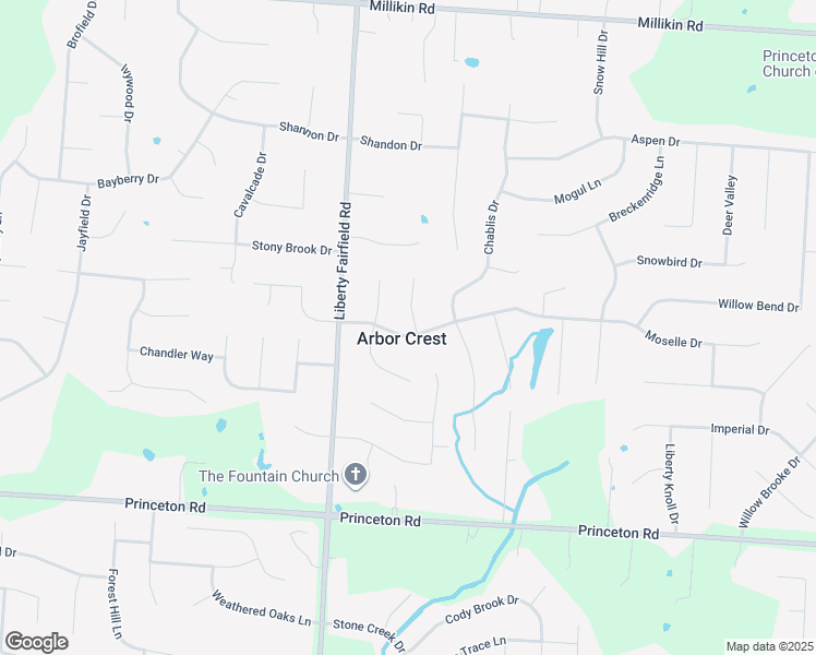 map of restaurants, bars, coffee shops, grocery stores, and more near 6363 Port Lane in Butler County