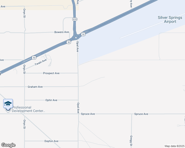 map of restaurants, bars, coffee shops, grocery stores, and more near 3620 Opal Avenue in Silver Springs