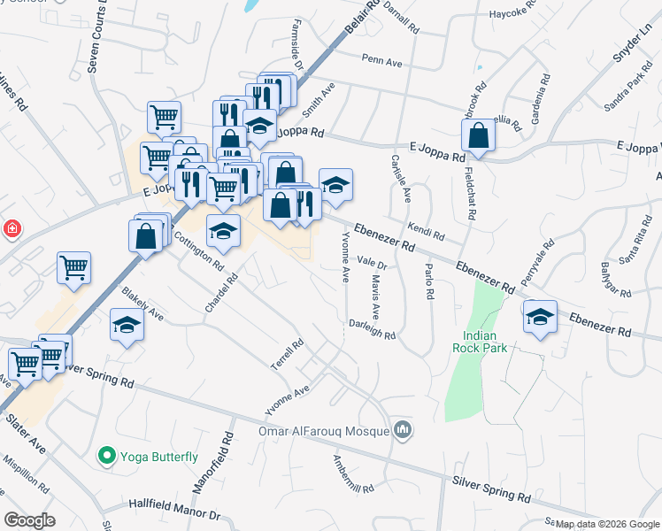 map of restaurants, bars, coffee shops, grocery stores, and more near 12 Cardor Court in Nottingham