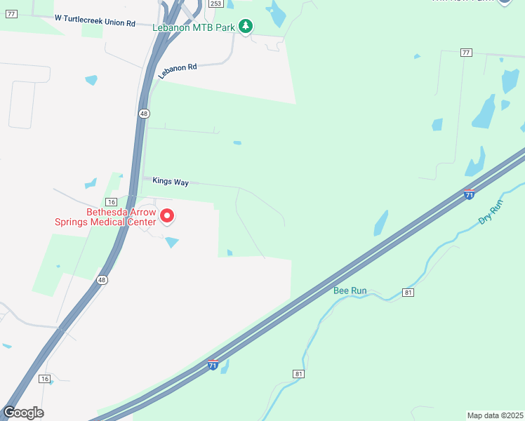 map of restaurants, bars, coffee shops, grocery stores, and more near 401 Kings Way in Lebanon