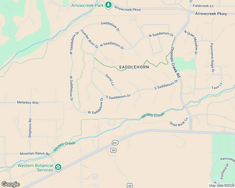 map of restaurants, bars, coffee shops, grocery stores, and more near 4750 South Saddlehorn Drive in Reno