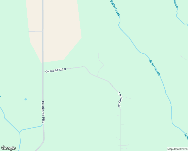 map of restaurants, bars, coffee shops, grocery stores, and more near 7488 County Road 725 North in Gosport