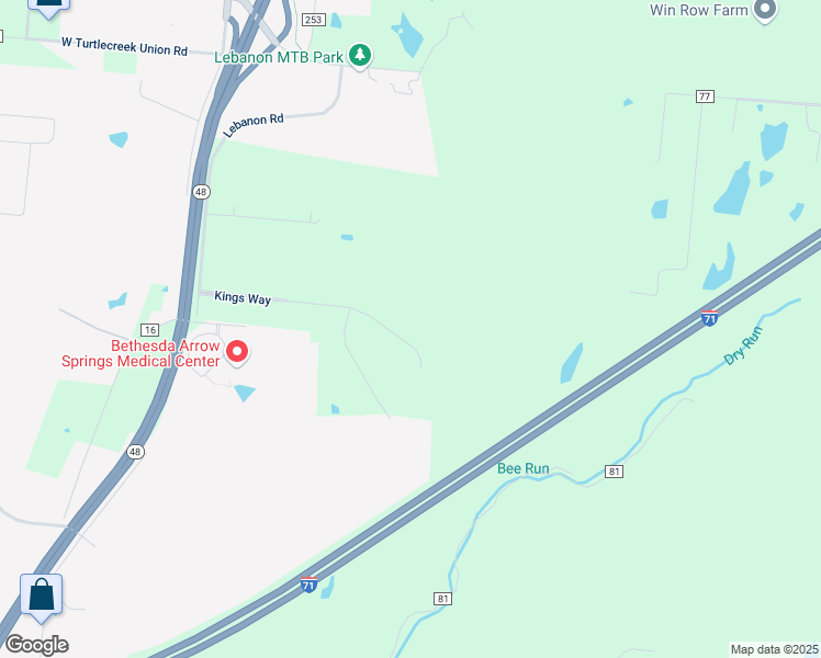 map of restaurants, bars, coffee shops, grocery stores, and more near 401 Kings Way in Lebanon