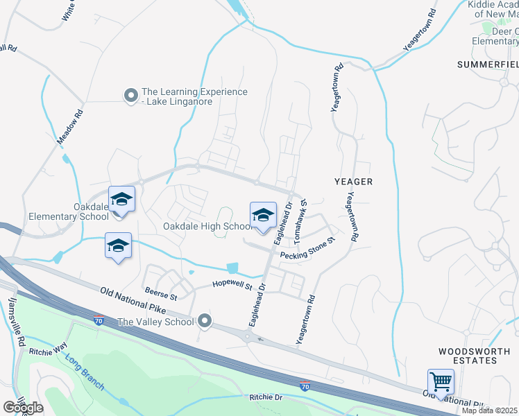 map of restaurants, bars, coffee shops, grocery stores, and more near 5 Eaglehead Drive in New Market