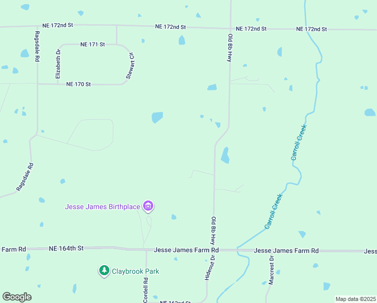 map of restaurants, bars, coffee shops, grocery stores, and more near 16712 Old Bb Highway in Kearney