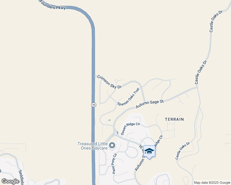 map of restaurants, bars, coffee shops, grocery stores, and more near 3268 Arroyo Verde Way in Castle Rock