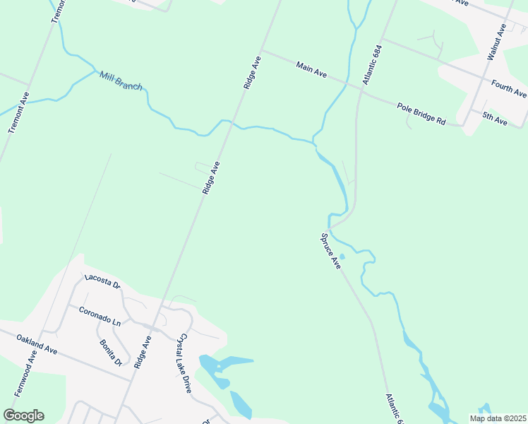 map of restaurants, bars, coffee shops, grocery stores, and more near 4076 Ridge Avenue in Egg Harbor Township