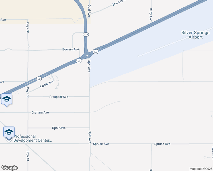 map of restaurants, bars, coffee shops, grocery stores, and more near 3620 Opal Avenue in Silver Springs