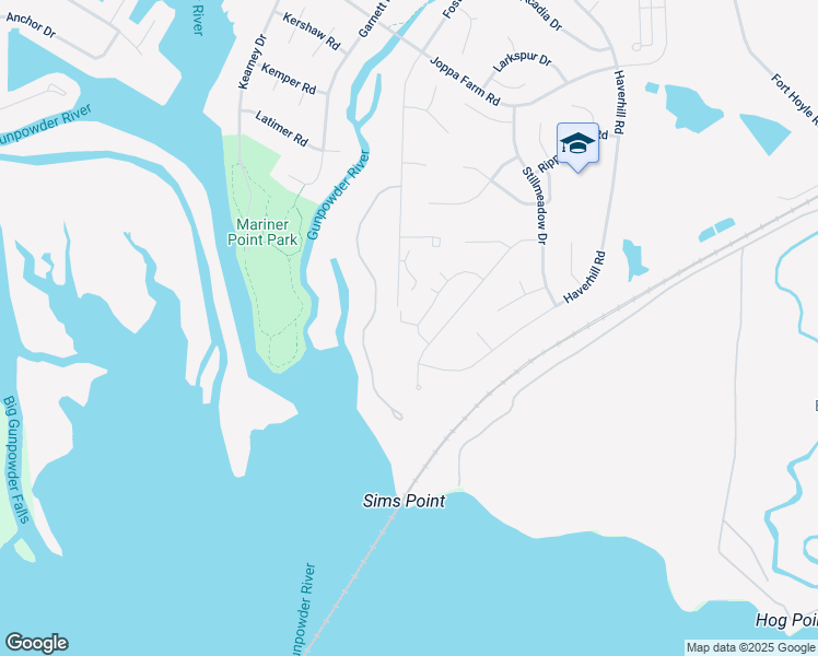 map of restaurants, bars, coffee shops, grocery stores, and more near 196 Brittany Drive in Joppatowne