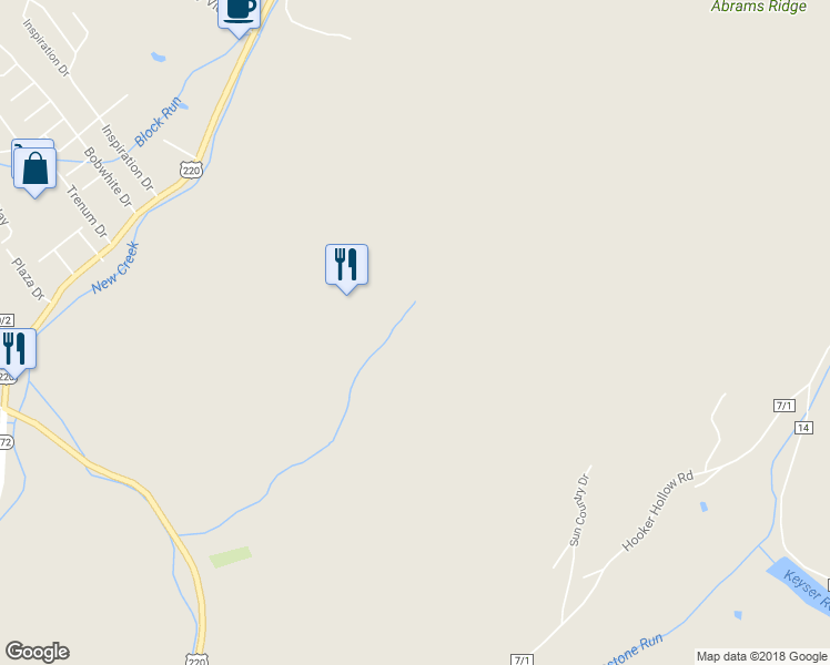 map of restaurants, bars, coffee shops, grocery stores, and more near in Short Gap