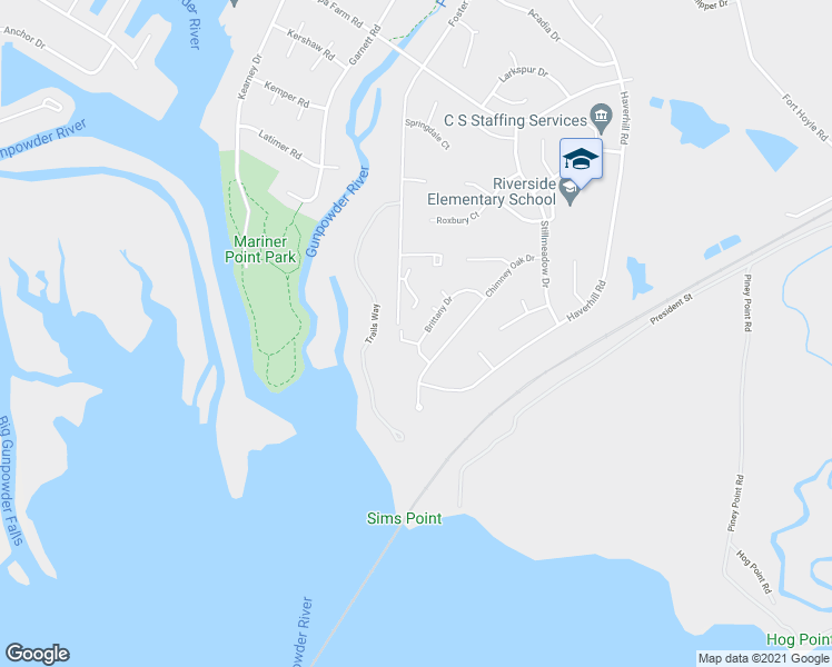 map of restaurants, bars, coffee shops, grocery stores, and more near 204 Brittany Drive in Harford County