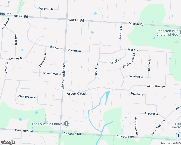 map of restaurants, bars, coffee shops, grocery stores, and more near 6278 Summerville Lane in Butler County