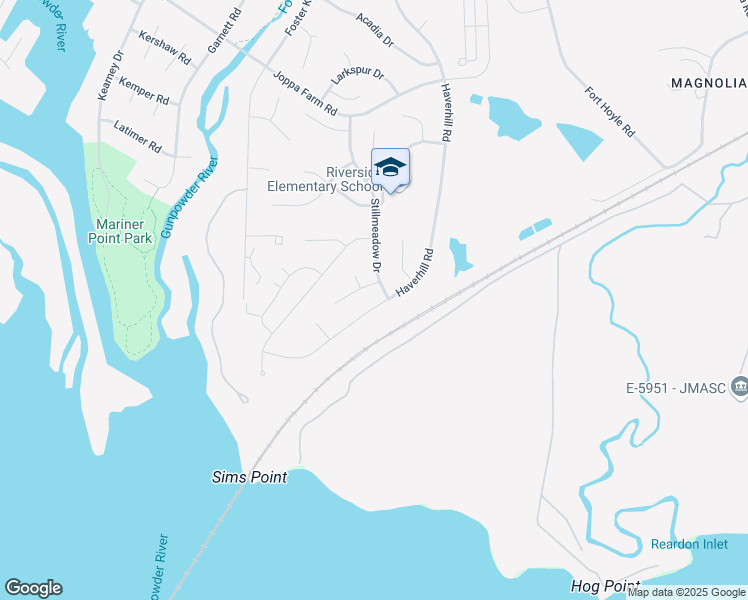 map of restaurants, bars, coffee shops, grocery stores, and more near 90 Haverhill Road in Joppa