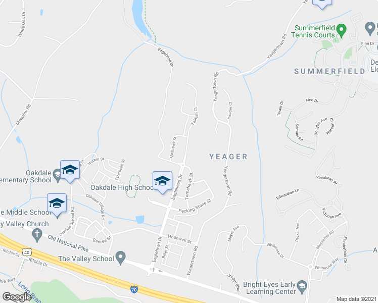 map of restaurants, bars, coffee shops, grocery stores, and more near 6019 Fallfish Court in New Market
