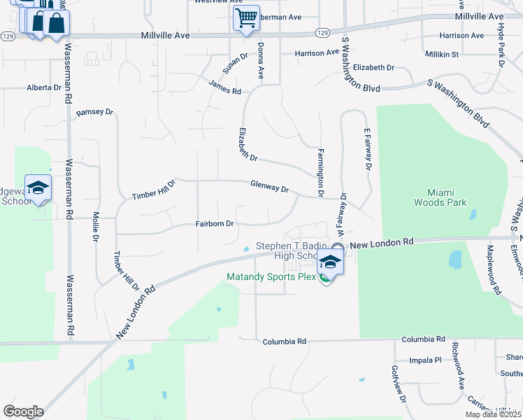 map of restaurants, bars, coffee shops, grocery stores, and more near 9 Flagler Court in Hamilton