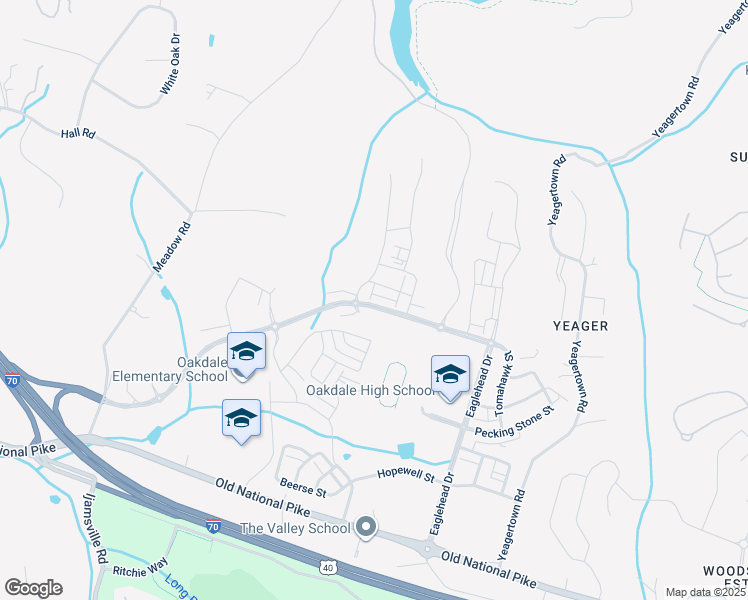 map of restaurants, bars, coffee shops, grocery stores, and more near 10132 Lake Linganore Boulevard in Frederick