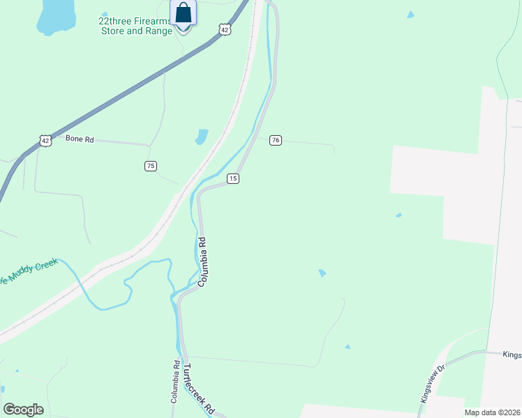 map of restaurants, bars, coffee shops, grocery stores, and more near 2370 Columbia Road in Lebanon