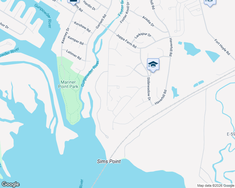map of restaurants, bars, coffee shops, grocery stores, and more near 207 Armada Court in Harford County