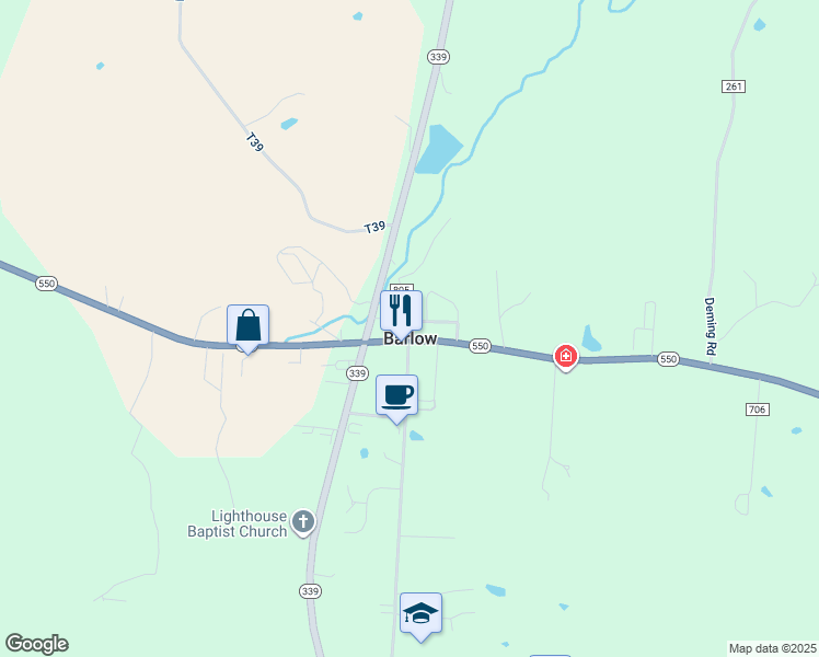 map of restaurants, bars, coffee shops, grocery stores, and more near 60 C804 in Vincent