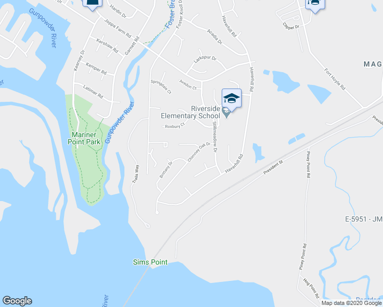 map of restaurants, bars, coffee shops, grocery stores, and more near 306 Chimney Oak Drive in Harford County