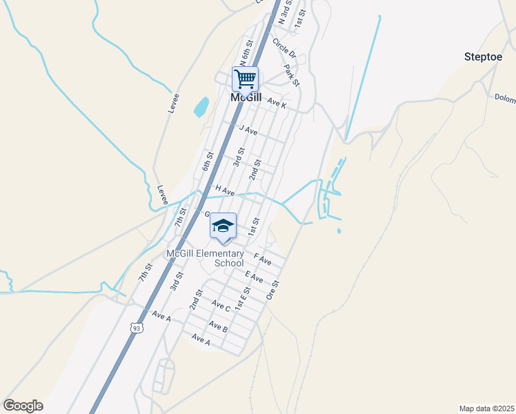 map of restaurants, bars, coffee shops, grocery stores, and more near 2 Avenue H in McGill