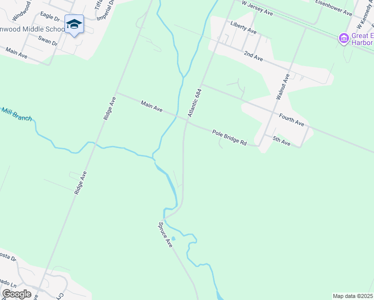 map of restaurants, bars, coffee shops, grocery stores, and more near 4058 Spruce Avenue in Egg Harbor Township
