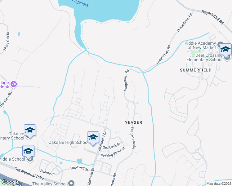 map of restaurants, bars, coffee shops, grocery stores, and more near 6109 Fallfish Court in New Market
