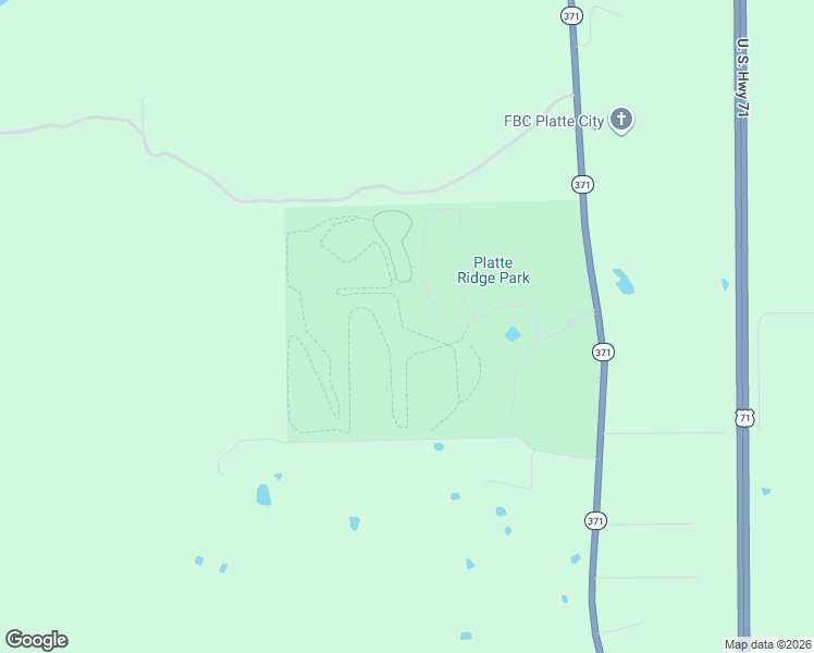 map of restaurants, bars, coffee shops, grocery stores, and more near 2600 Running Horse Road in Platte City