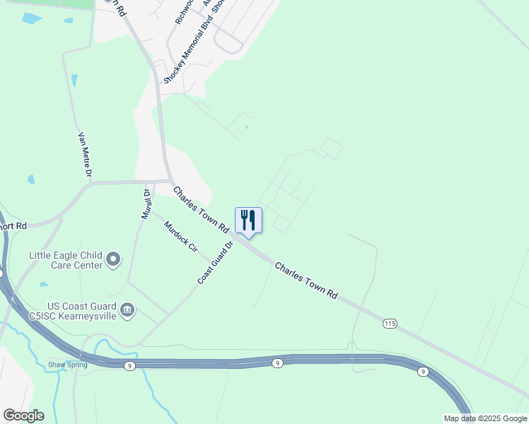 map of restaurants, bars, coffee shops, grocery stores, and more near in Kearneysville