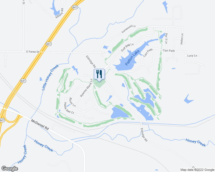 map of restaurants, bars, coffee shops, grocery stores, and more near 5452 Dairy Lane in Terre Haute