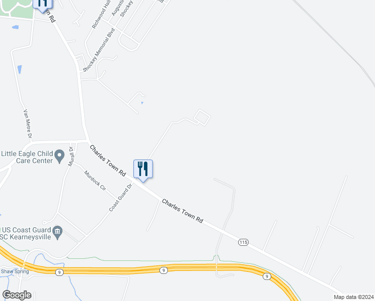 map of restaurants, bars, coffee shops, grocery stores, and more near in Kearneysville