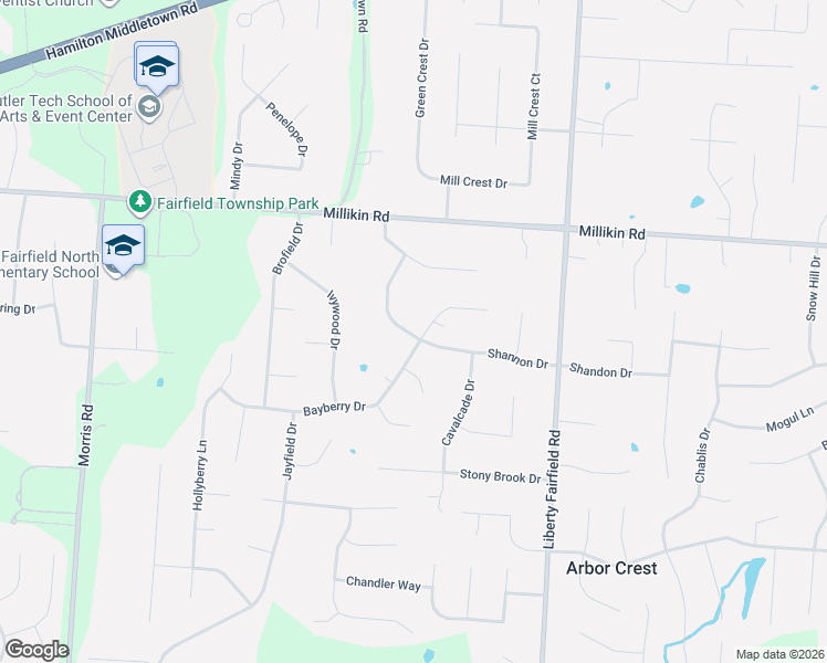 map of restaurants, bars, coffee shops, grocery stores, and more near 6308 Shannon Drive in Hamilton