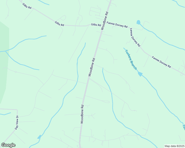 map of restaurants, bars, coffee shops, grocery stores, and more near 6235 Woodbine Road in Woodbine