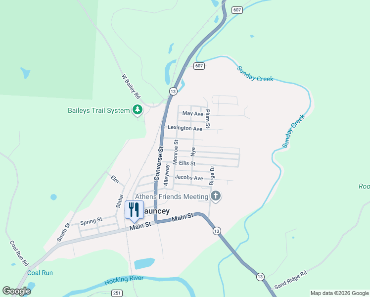 map of restaurants, bars, coffee shops, grocery stores, and more near 22 Mill Street in Millfield