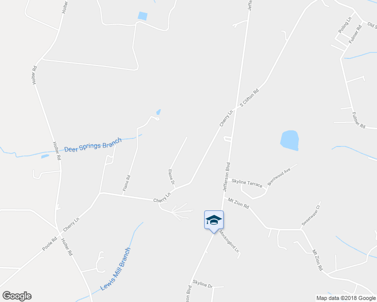 map of restaurants, bars, coffee shops, grocery stores, and more near 6121 Elaine Drive in Jefferson
