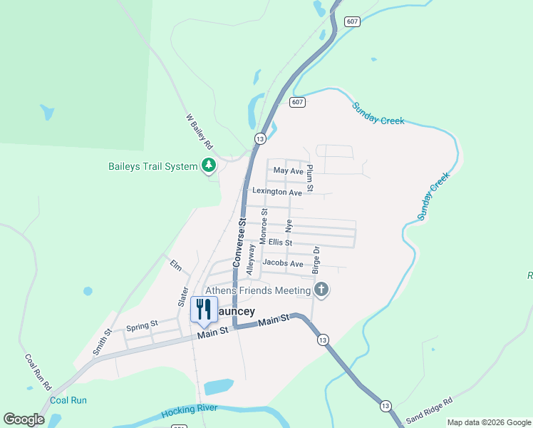 map of restaurants, bars, coffee shops, grocery stores, and more near 22 Mill Street in Millfield