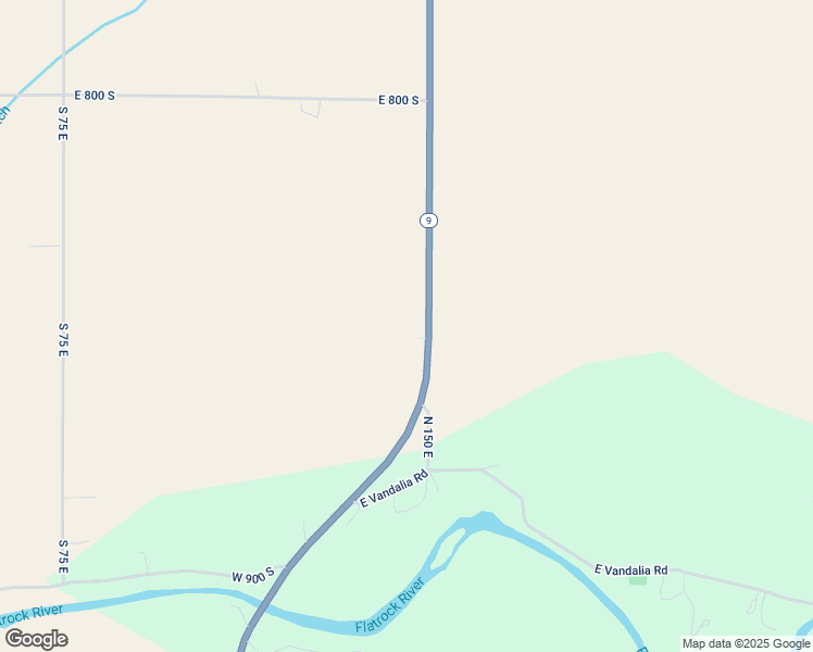 map of restaurants, bars, coffee shops, grocery stores, and more near 8359 Indiana 9 in Flat Rock