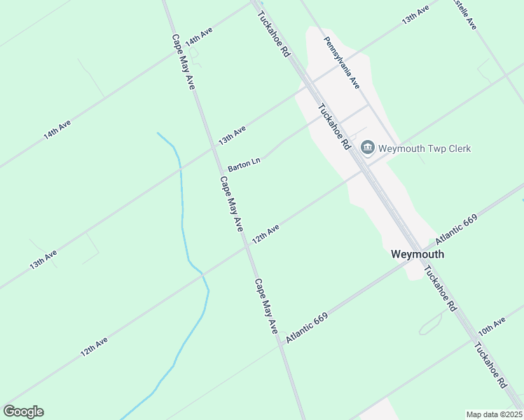 map of restaurants, bars, coffee shops, grocery stores, and more near 61 Cape May Avenue in Atlantic County