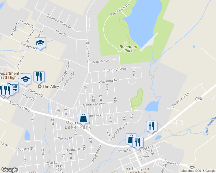 map of restaurants, bars, coffee shops, grocery stores, and more near 709 M Street in Oakland